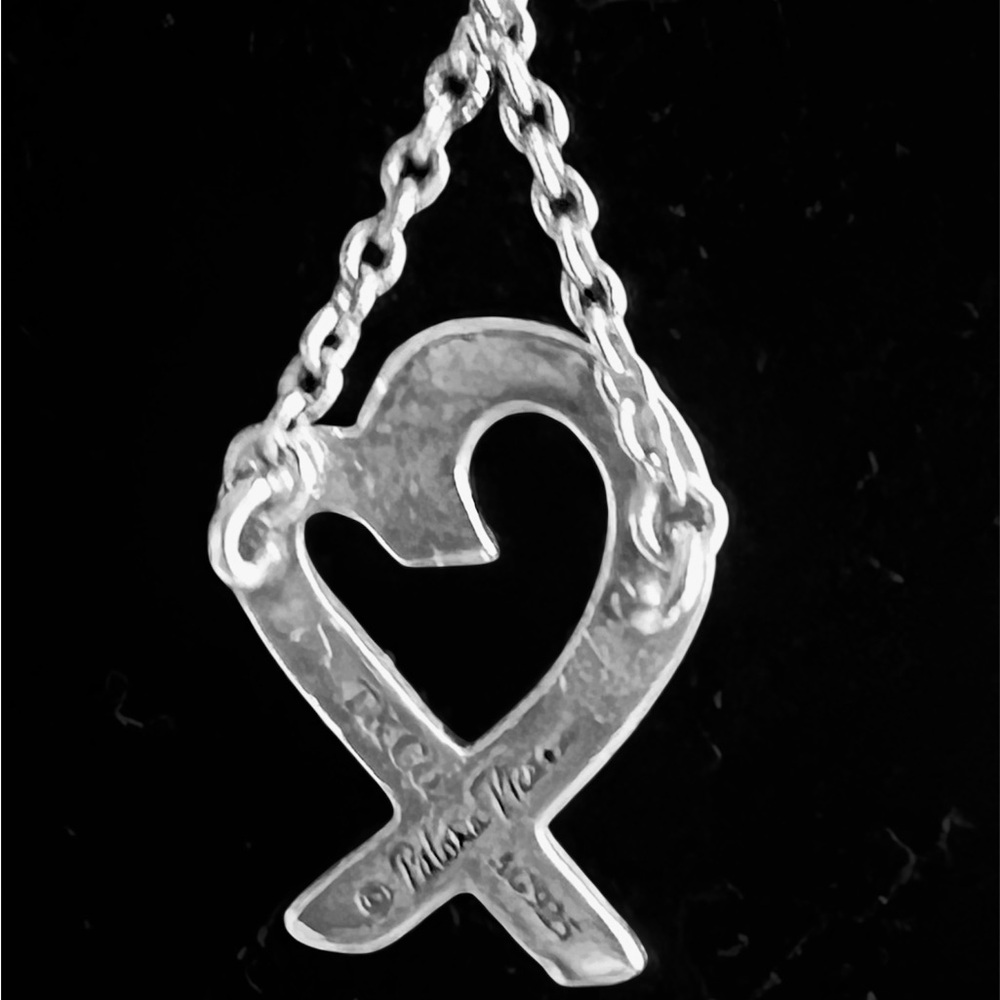 TIFFANY & Co Paloma Picasso Loving Heart Pendant Necklace. - Picture 5 of 8